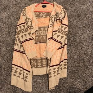 fall colored cardigan